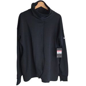 NEW NWT NIKE Tech Jacket Cape Poncho Cloak.  Black. Size Women's Large.  Black T
